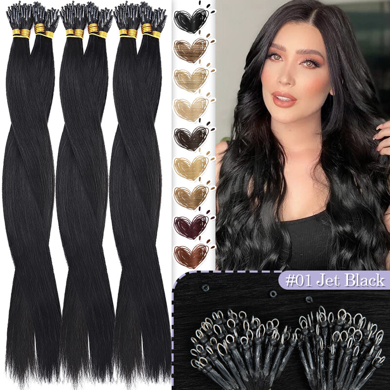 Nano Ring Micro Loop Beads Real Remy Human Hair Extensions Thick Russian 1g/s