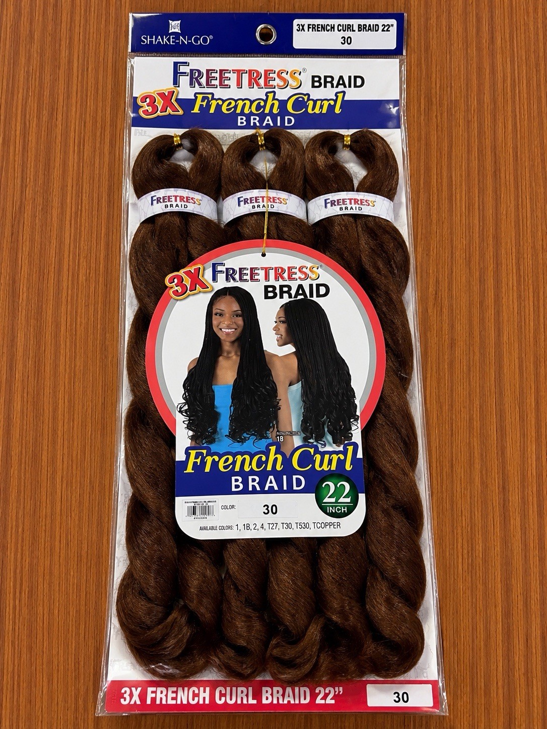 Freetress 3X French Curl 22 in Synthetic Curly Braid Hair Extension