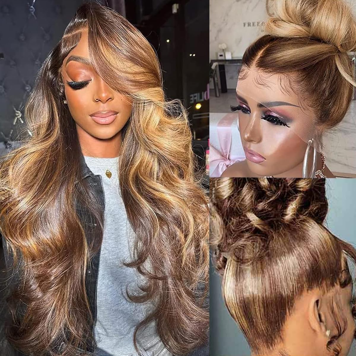 360 Lace Front Wigs Human Hair Full Lace Human hair Wigs Ombre Lace Frontal 1…