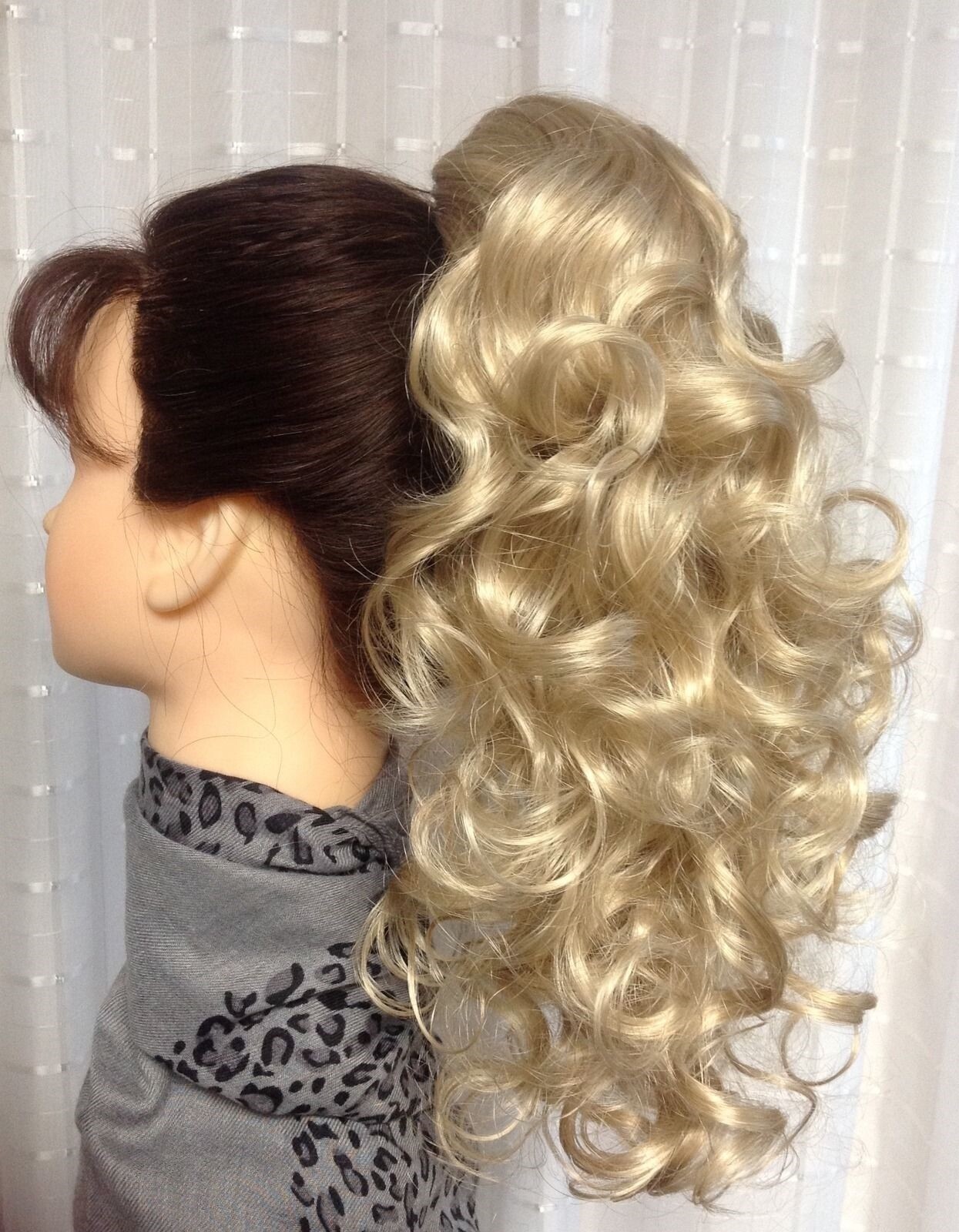 JAMIE NATURAL COLLECTION hairpiece BLACK BROWN BLONDE RED FROST Clip ponytail