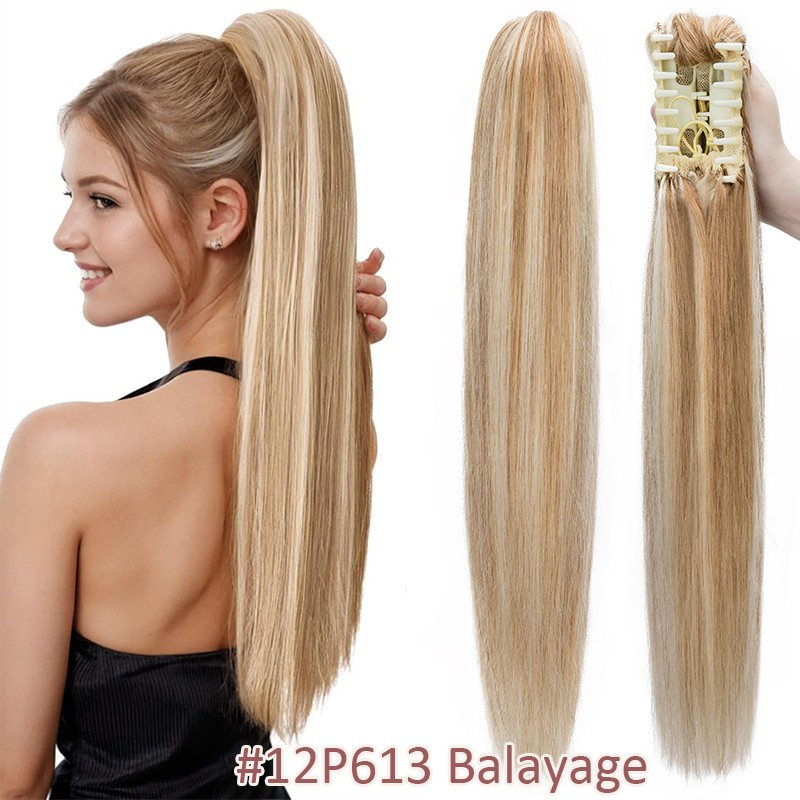 Brazilian 100% Real Remy Human Hair Claw In On Ponytail Extensions Thick 120G US