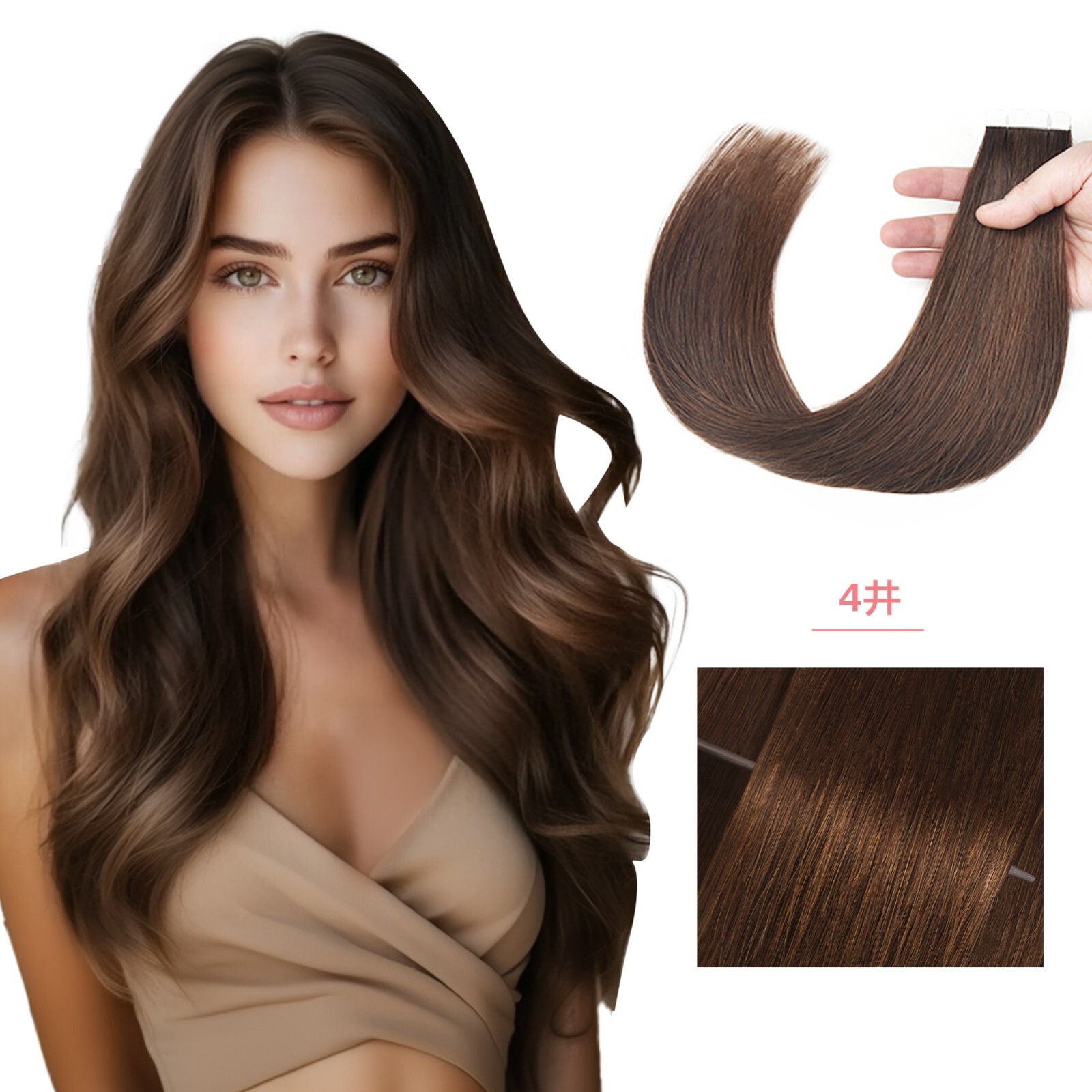 12-24 inch real hair wig pieces 100% real hair for all 16 pieces/pack