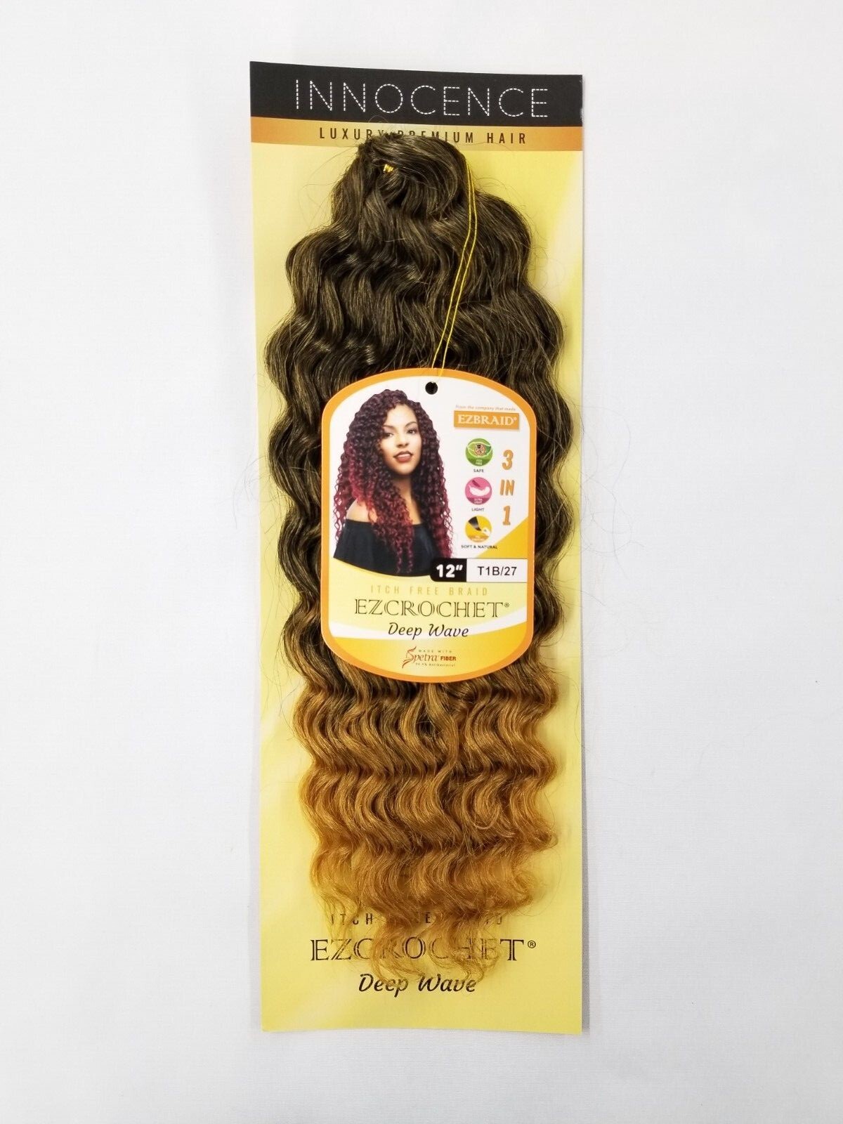 I&I Hair Innocence EZCROCHET Deep Wave Braiding Hair Spectra 12″
