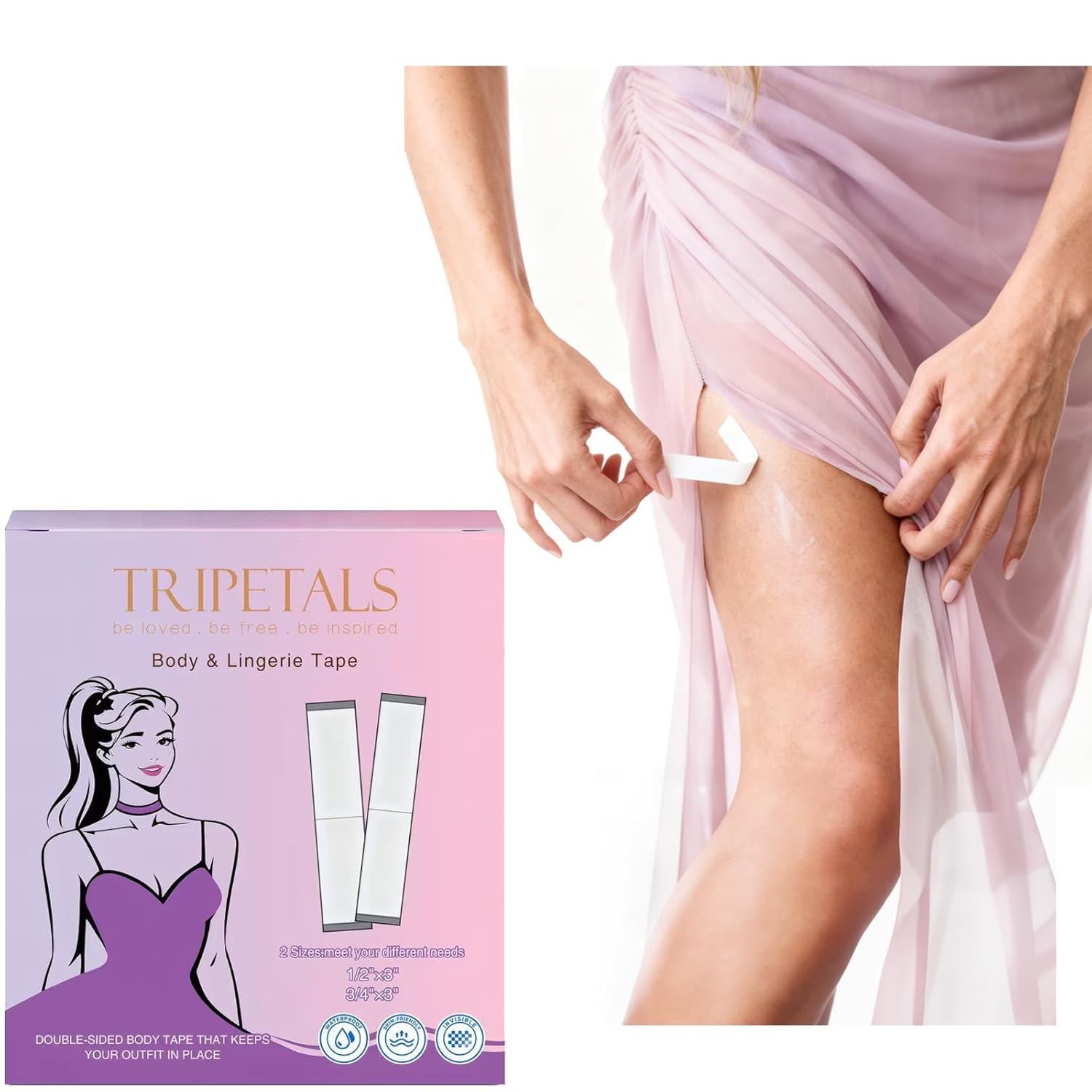 Fashion Double Sided Clothing Tape, Invisible Body Tape for Women Underwear,