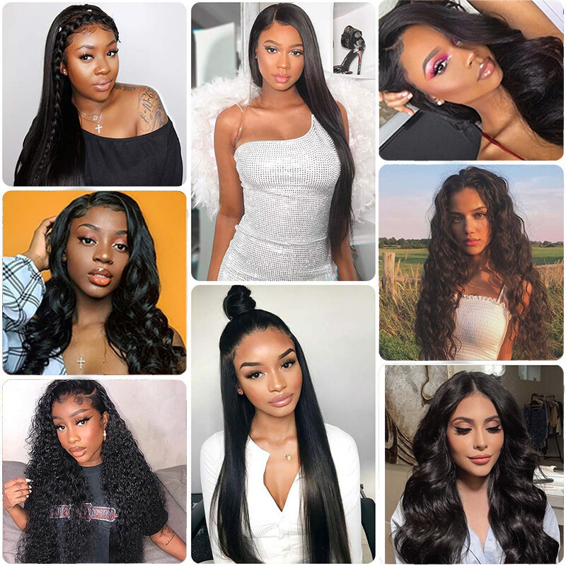 100% Virgin Human Hair 300G Thick Full Head Remy Hair Peruvian Hair Extensions