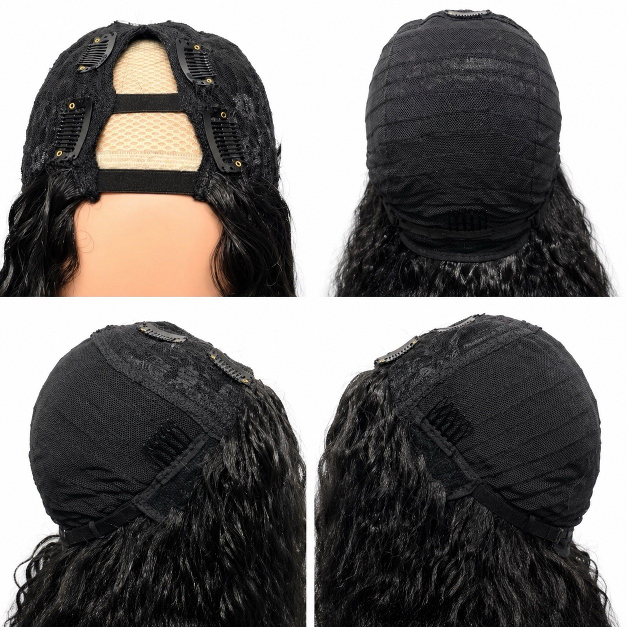 Afro Kinky Wig V Part For Black Women Glueless Natural Look