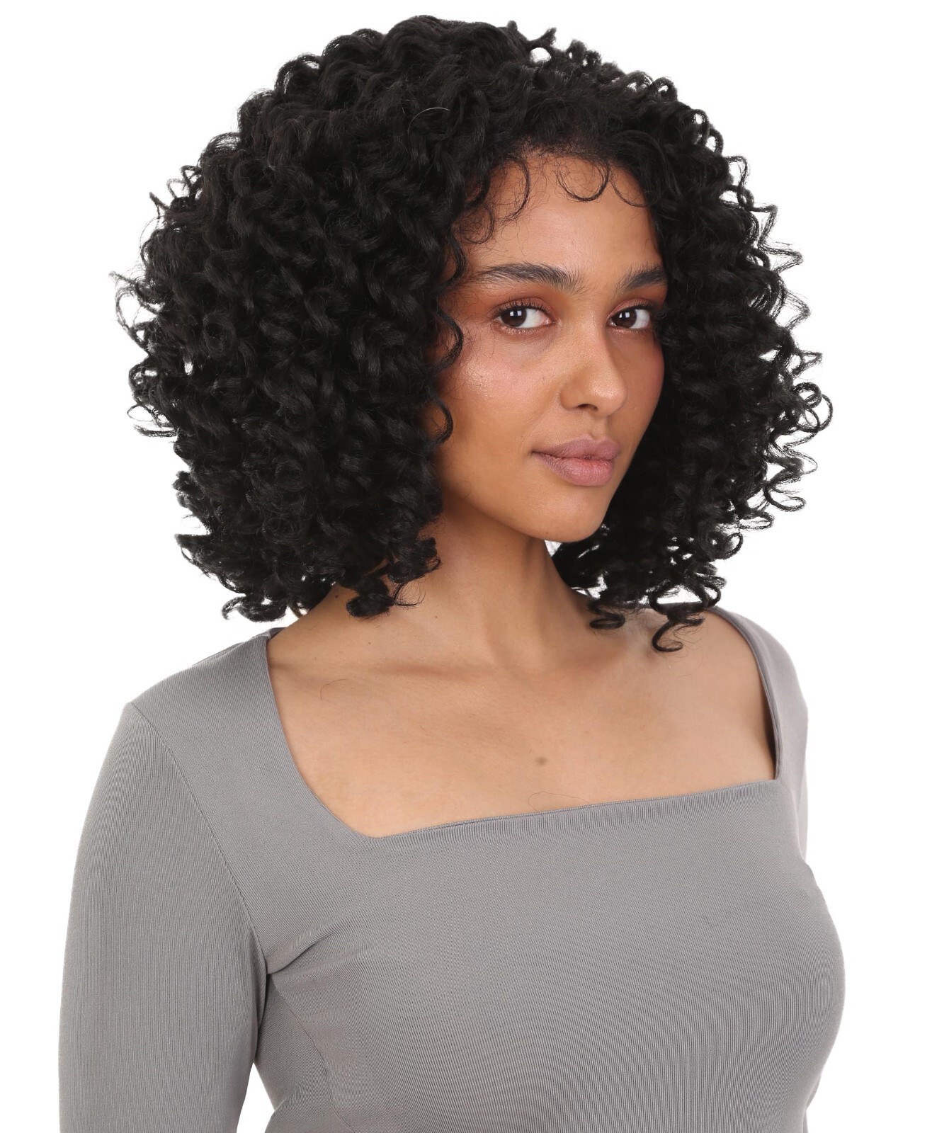 LUXLUXE Gloria I4-inches Spiral Curl Lace Front Wig BL-0171