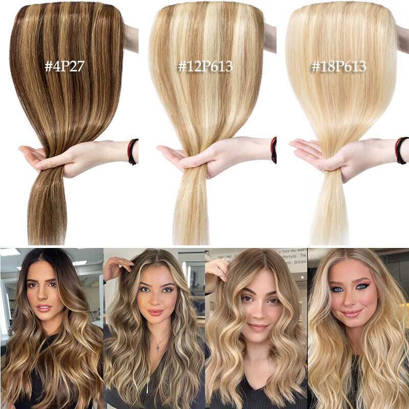 CLEARANCE One Piece Clip in Wavy Curly 100% Remy Human Hair Extensions Remy 24″