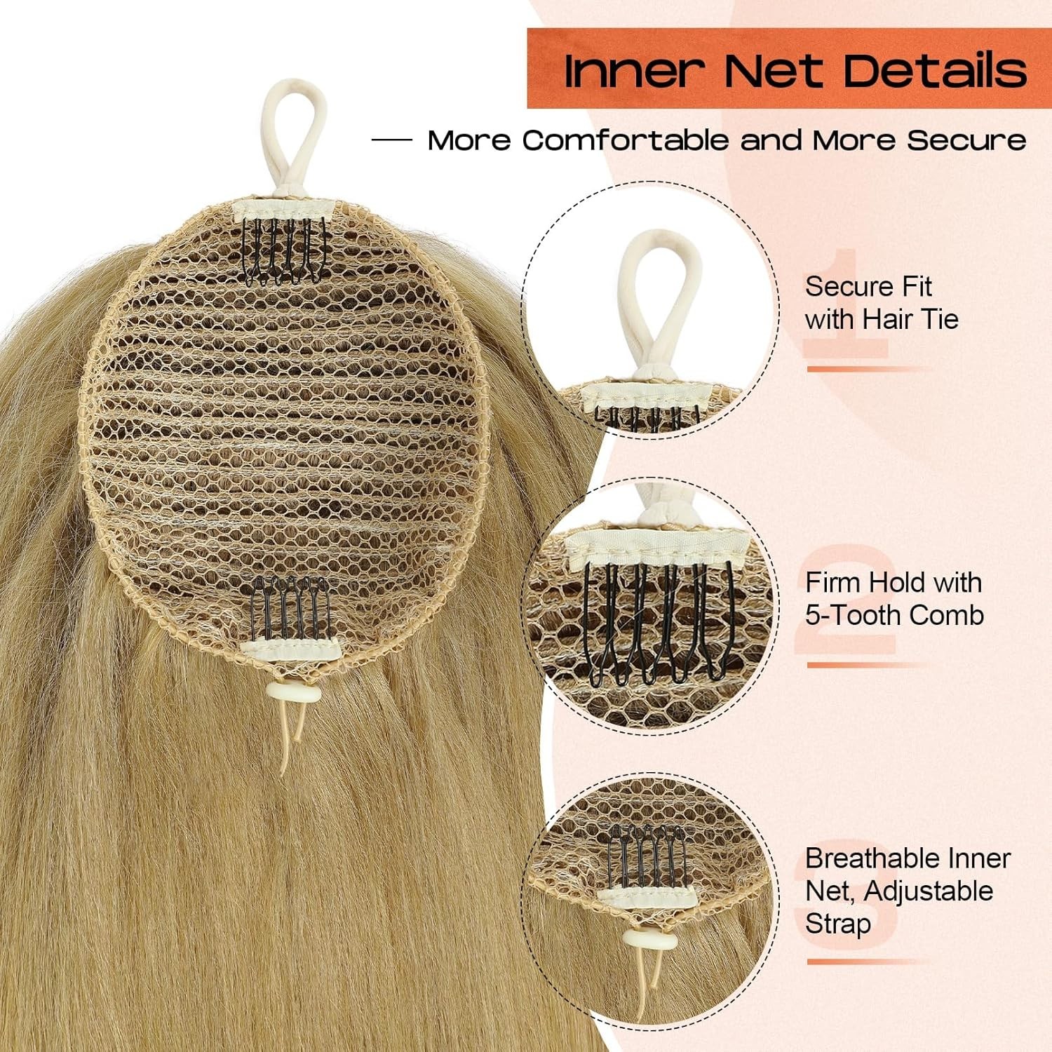 NEW Cheer Ponytail Hair Piece 100% Super Protein Fiber Straight S1-4