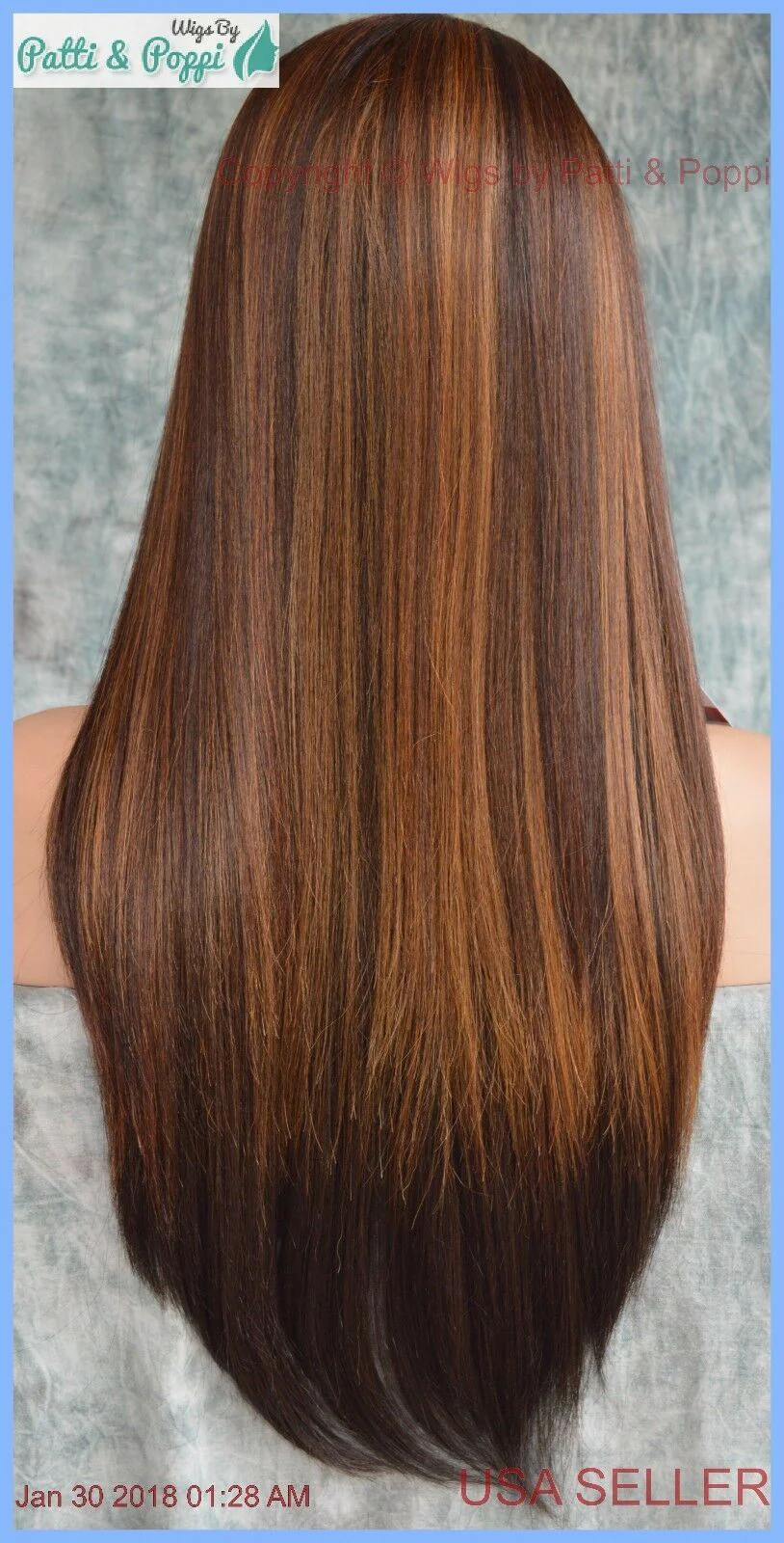 Lace Front Center Part Swiss Lace Wig Long Straight DB4273 *GORGEOUS SEXY 1276