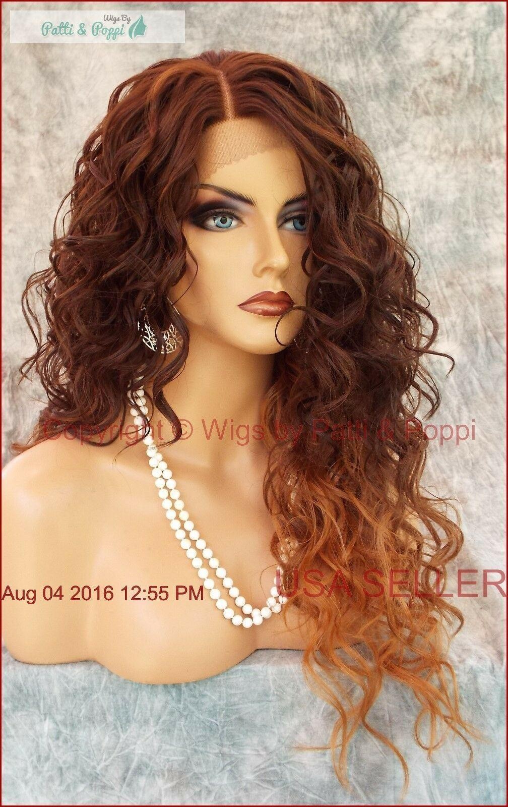 SWISS LACE FRONT LACE PART LONG CURLY HEAT FRIENDLY WIG CLR OM6.27.30 SEXY 1046