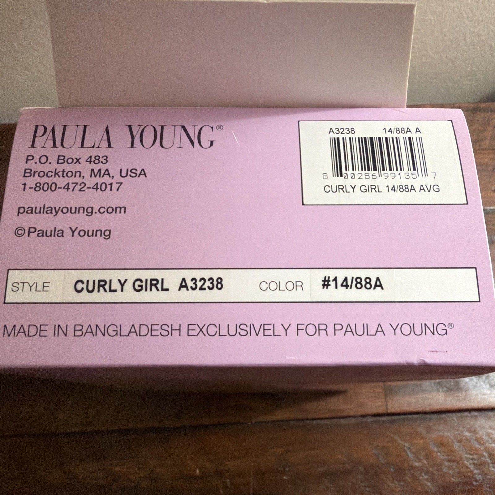 Paula Young Wig Wigs Curly Girl Claw Clip on Color 14/88A Blonde A3238