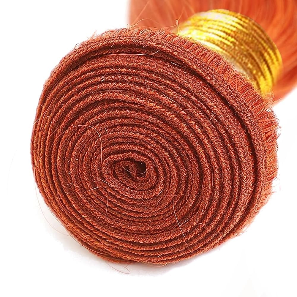 Mavkuvx 350 Ginger Orange Bundles Deep Wave Bundles Human Hair 18 18 18 Inch