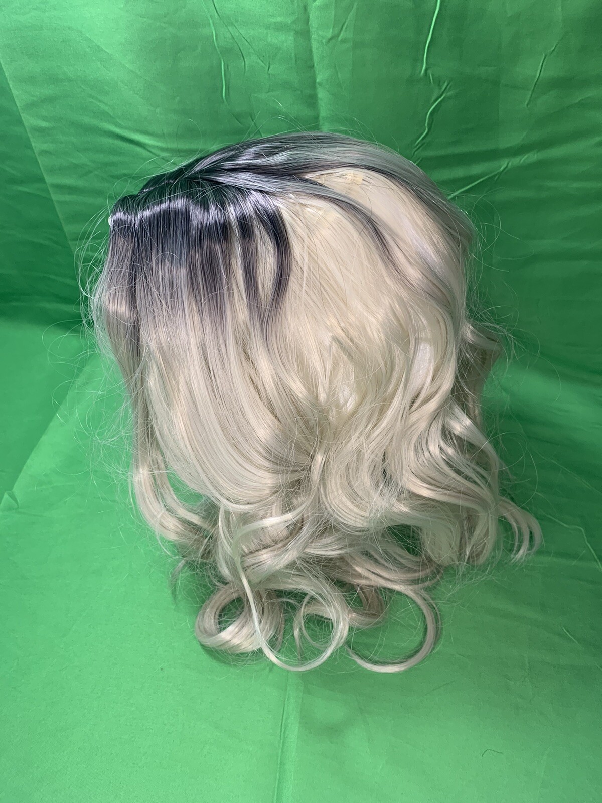 WIG Sexy Wig Mixed Black And Blonde Soft Silky Daily Wear With Clip Cosplay Hair