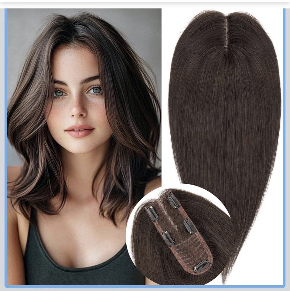 Rich Choices Hair Toppers for Women Real Human Hair 100% Human Remy Toppers