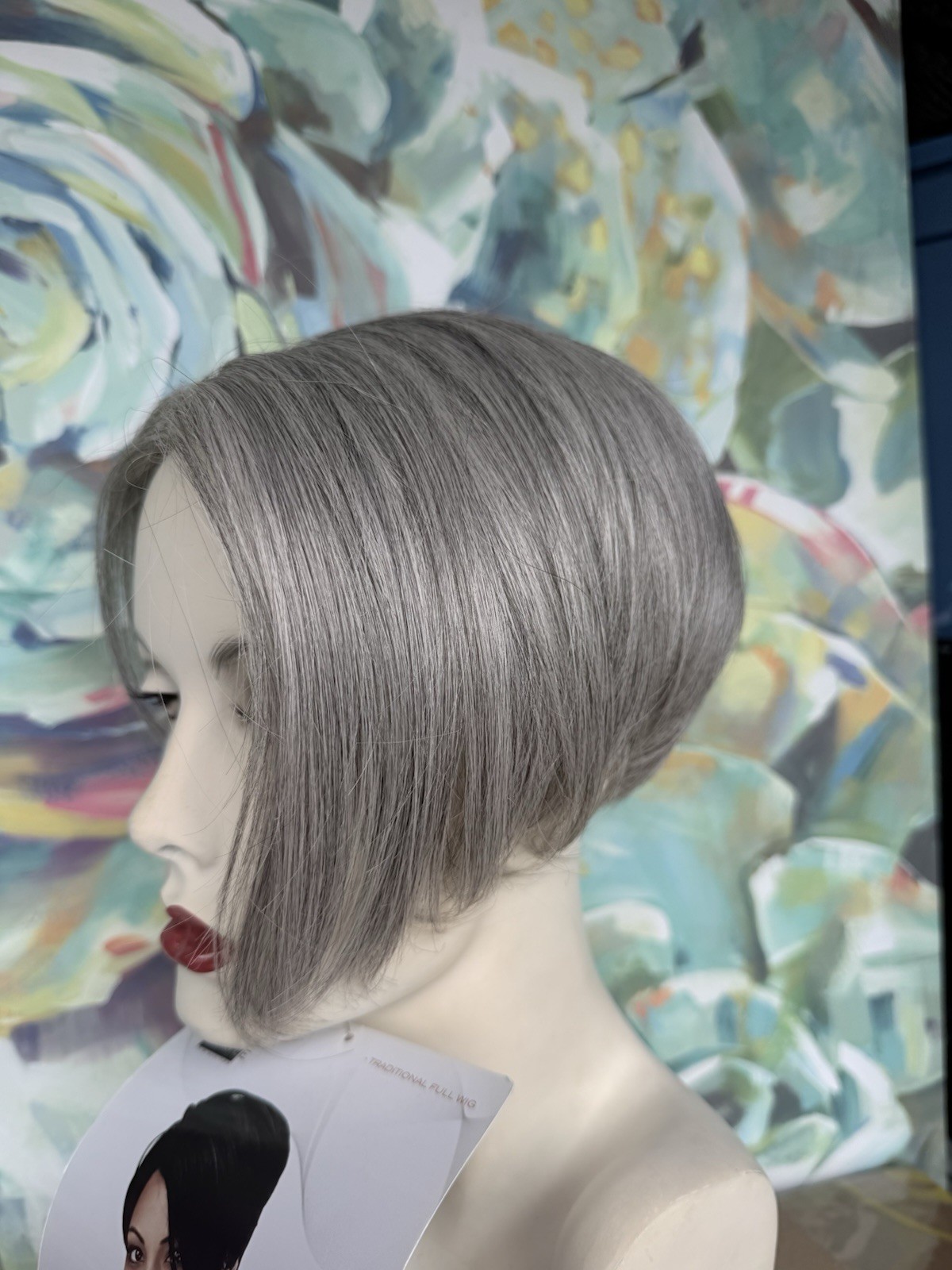 Style Navi Wig Color 51 Silver Grey Short Pixie Cut Asymmetrical Fringe