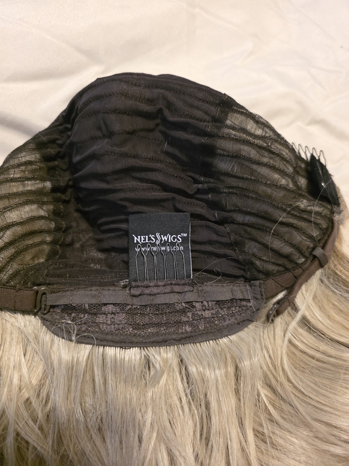 Nel’s Wigs ~ Beige Blonde Lace Front Long Bob Wig