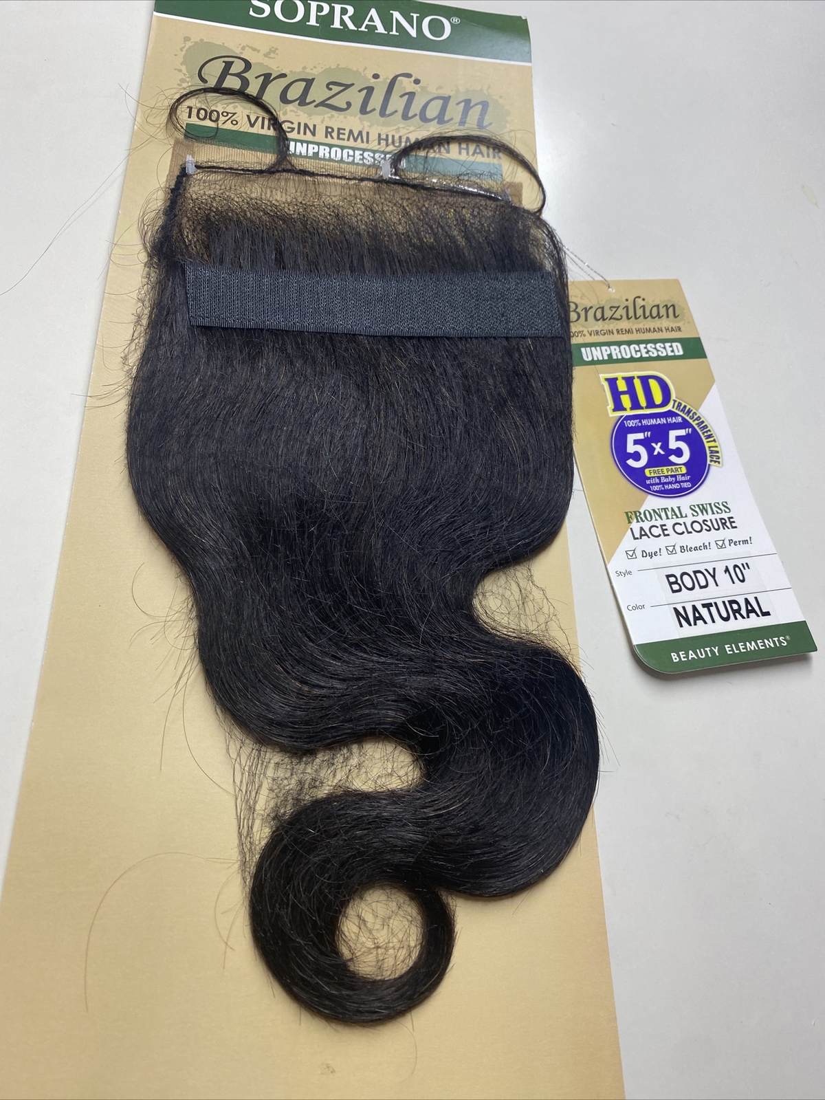 SOPRANO BRAZILIAN_REMI_5X5_HD_FULL_LACE CLOSURE_BODY_WAVE_10″_#NATURAL