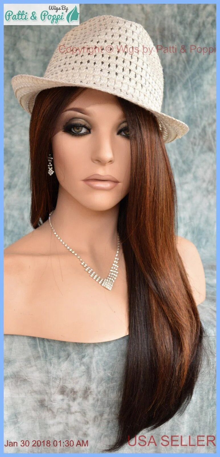 Lace Front Center Part Swiss Lace Wig Long Straight DB4273 *GORGEOUS SEXY 1276