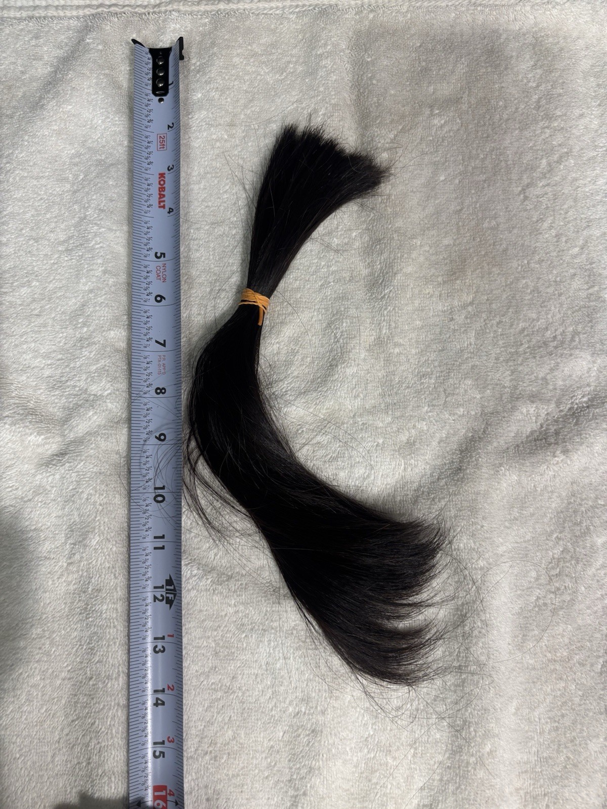 Dark Brown Human Hair 12” Long REAL Silky Smooth