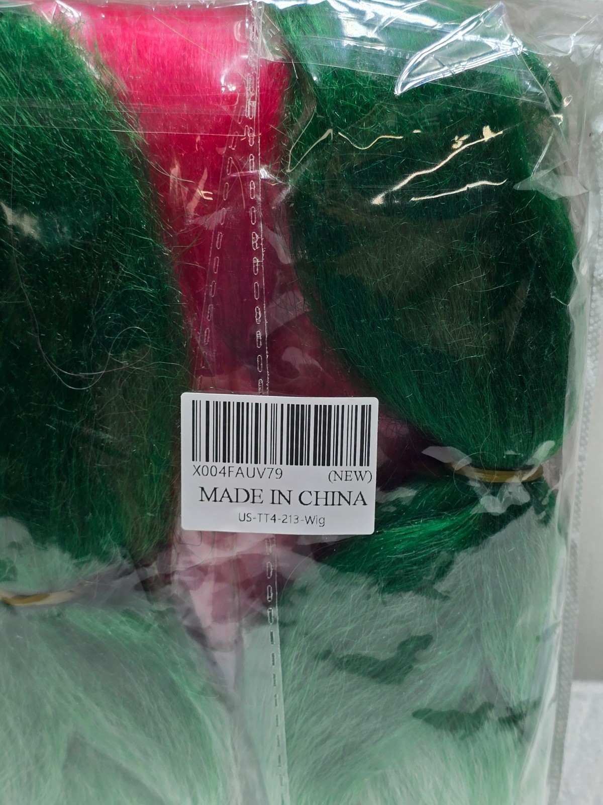 24″ Colored Jumbo Braiding Hair Extension Ombre Red White Green