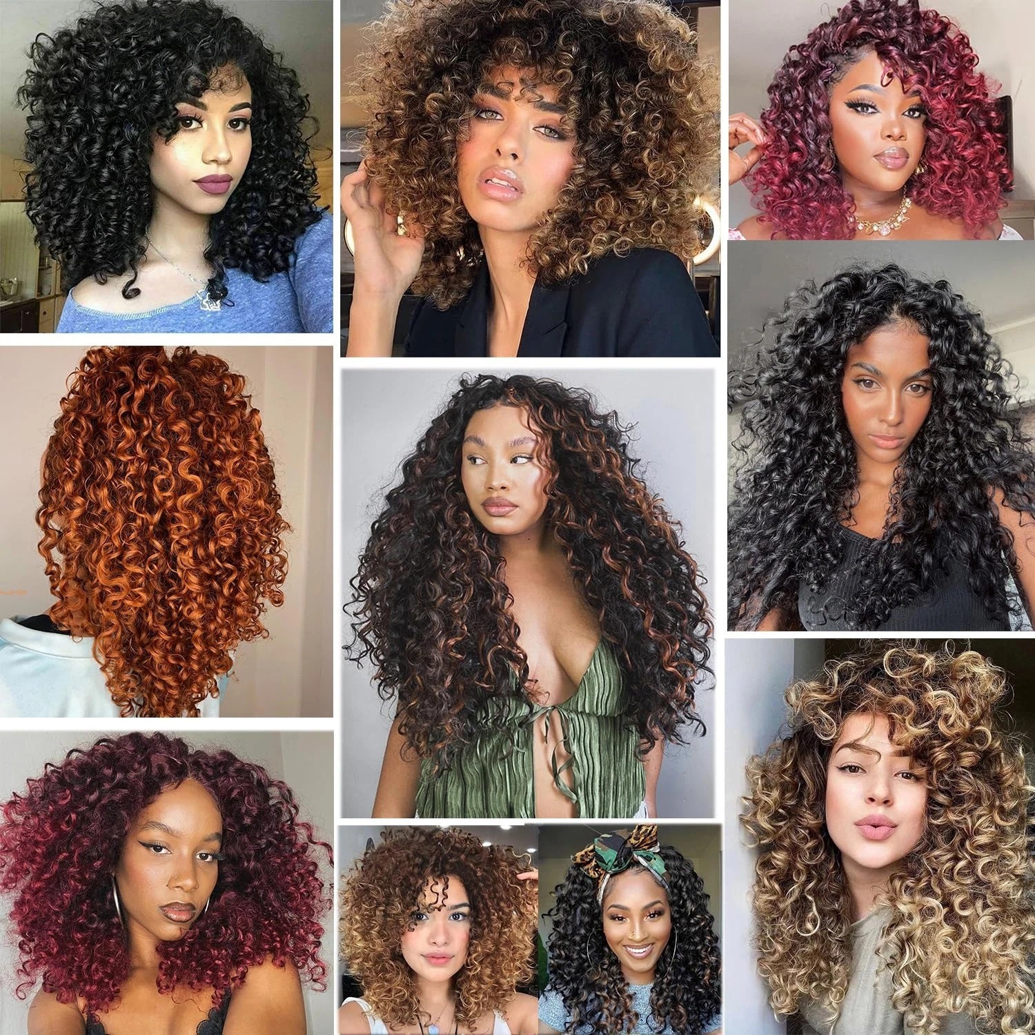Gogo Curl Crochet Hair 8 Packs Pre Looped Short Curly Ocean Water Wave Synthetic