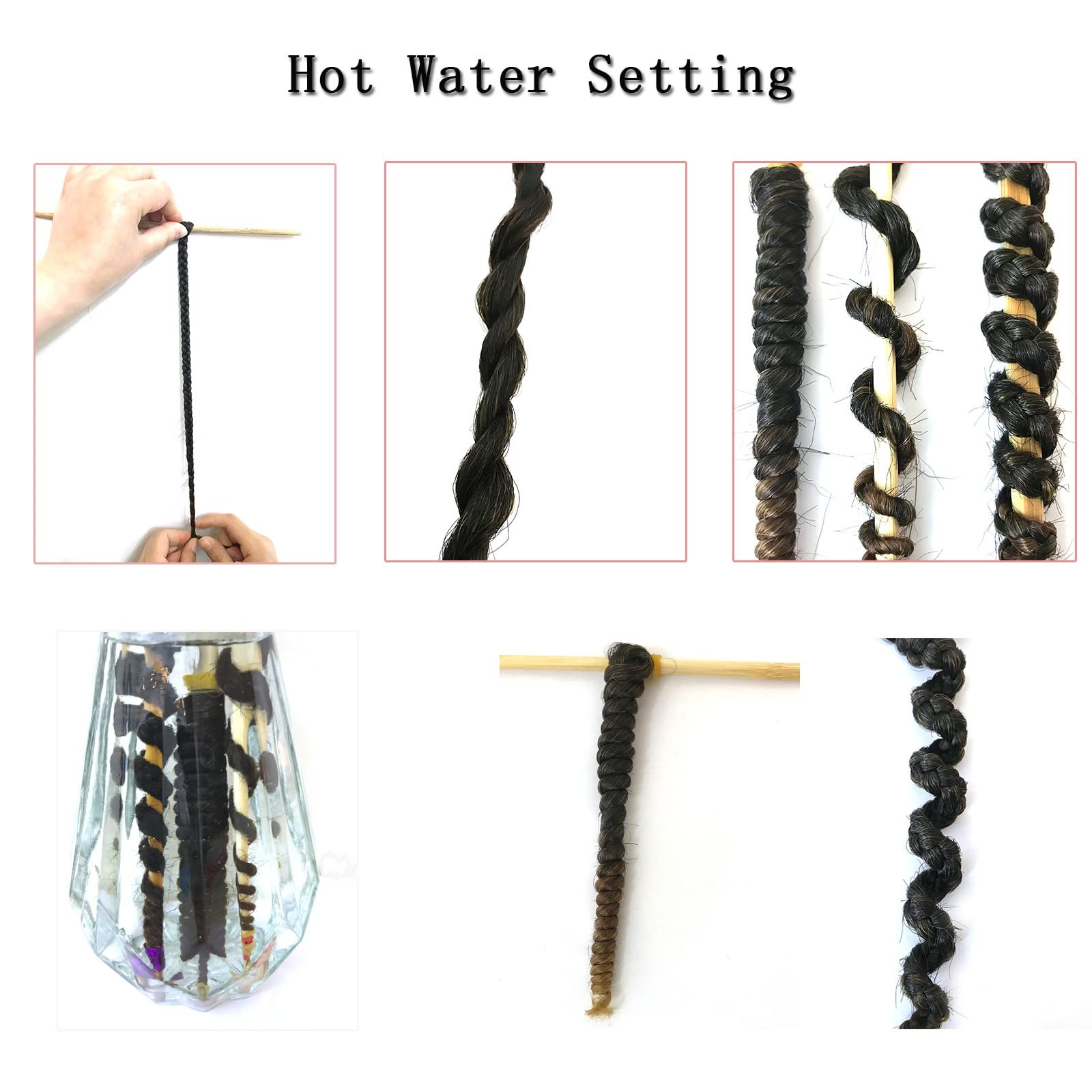 Pre Stretched Braiding Hair 22 Inch 6 Packs Professional Soft Yaki braiding H…