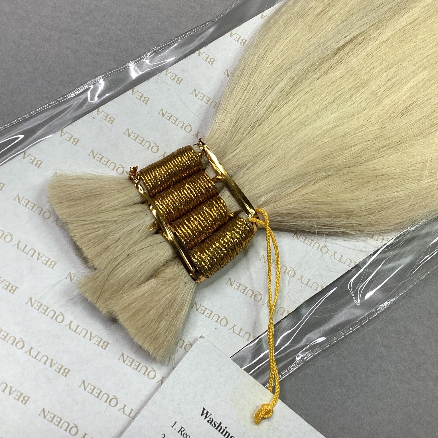 Beauty Queen H Yaky Bulk 18 Human Hair Extensions Color 613 Blonde Tangle Free