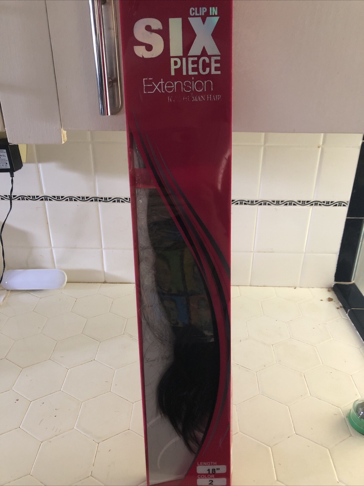 Evita Lord & C Human Hair Six Piece Clip In Extension 18 Inch Color 2 Brand New