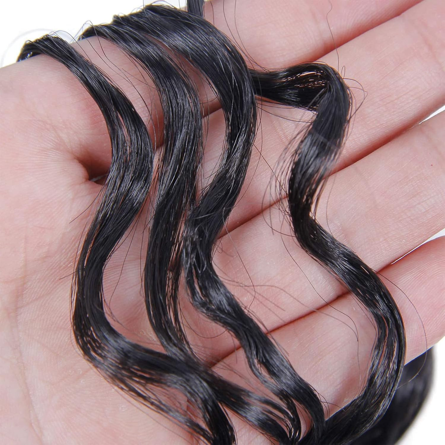 8 Packs Curly Crochet Hair Gogo Curl Crochet Hair for Women Natural Black Deep W