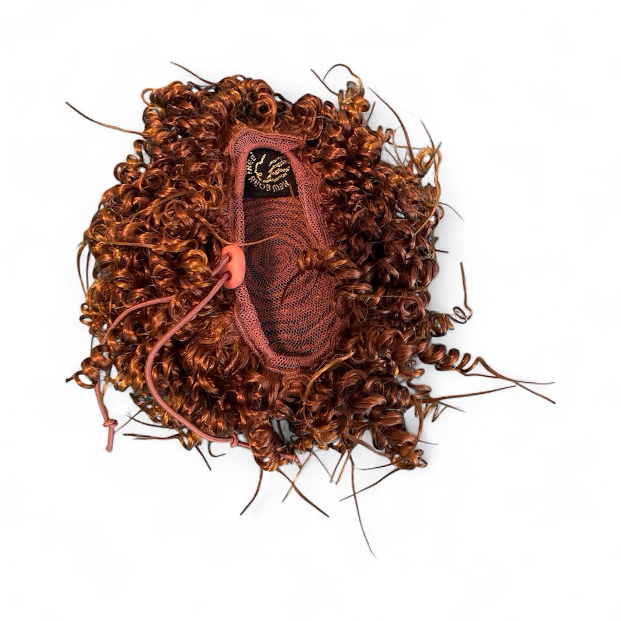 Women’s New Born Free Half Wig Brown Short Curly Synthetic Hair