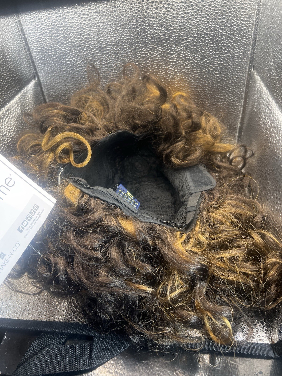 Shake N Go Natural Me Synthetic Hair Full Wig – FLEXI-ROD CURL Color Hi-Brown