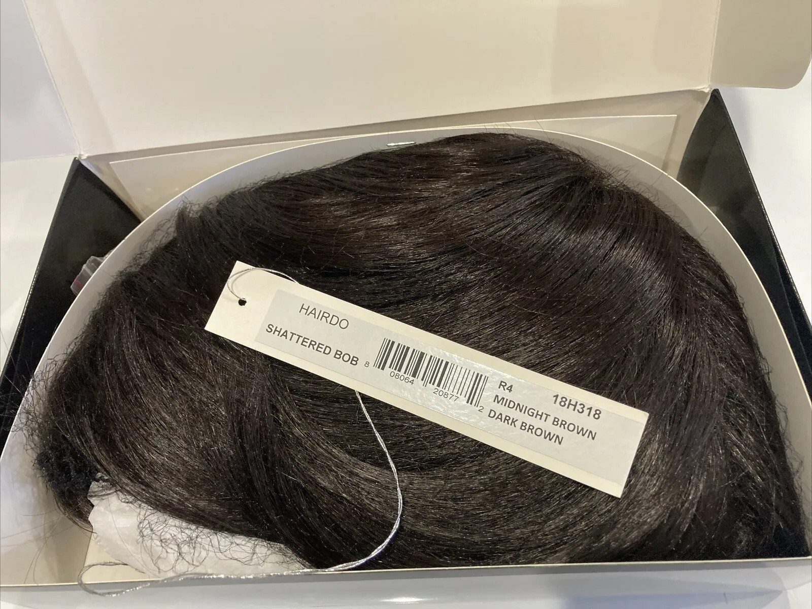 SHATTERED BOB WIG BY HAIRDO R4 Midnight Brown Dark Brown New In Box