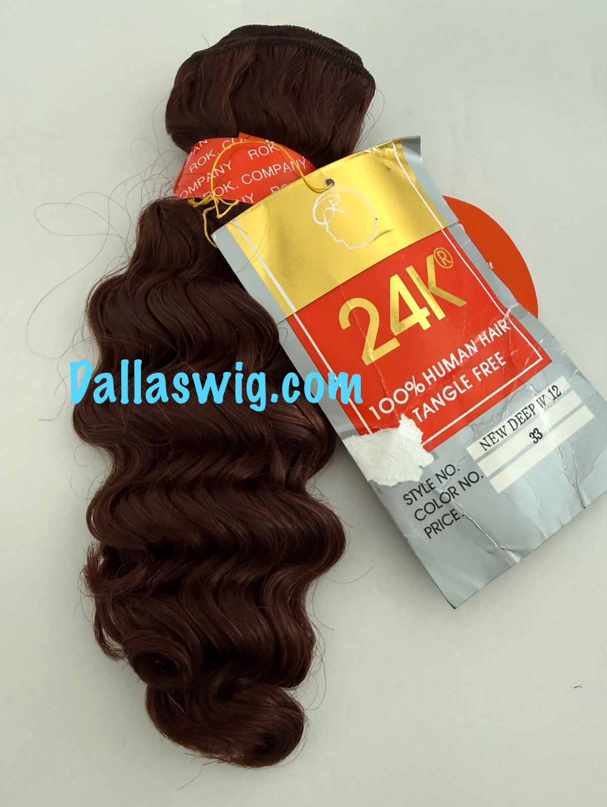 100% Human 24K Deep Wave 12″ Hard Curl Wave Weaving Hair ONE Pack
