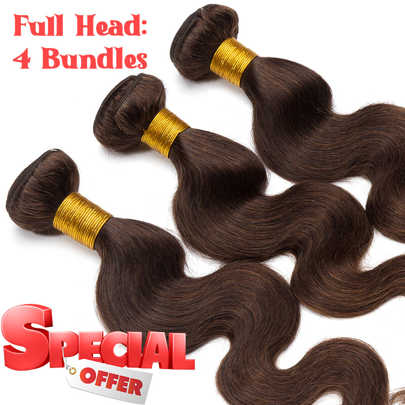 Remy Double Weft Virgin Human Hair Extensions 3Bundles Wavy Straight 300g Blonde