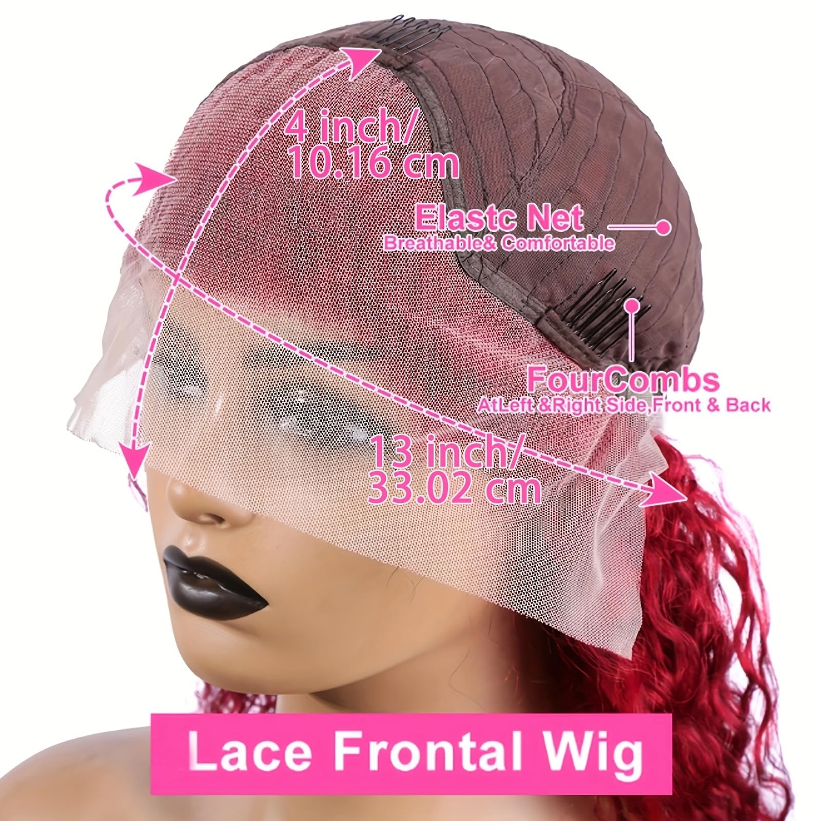 ANDRIA 13X4 HD Lace Front Wigs Straight Hair Glueless Lace Wigs 200% Density Blo