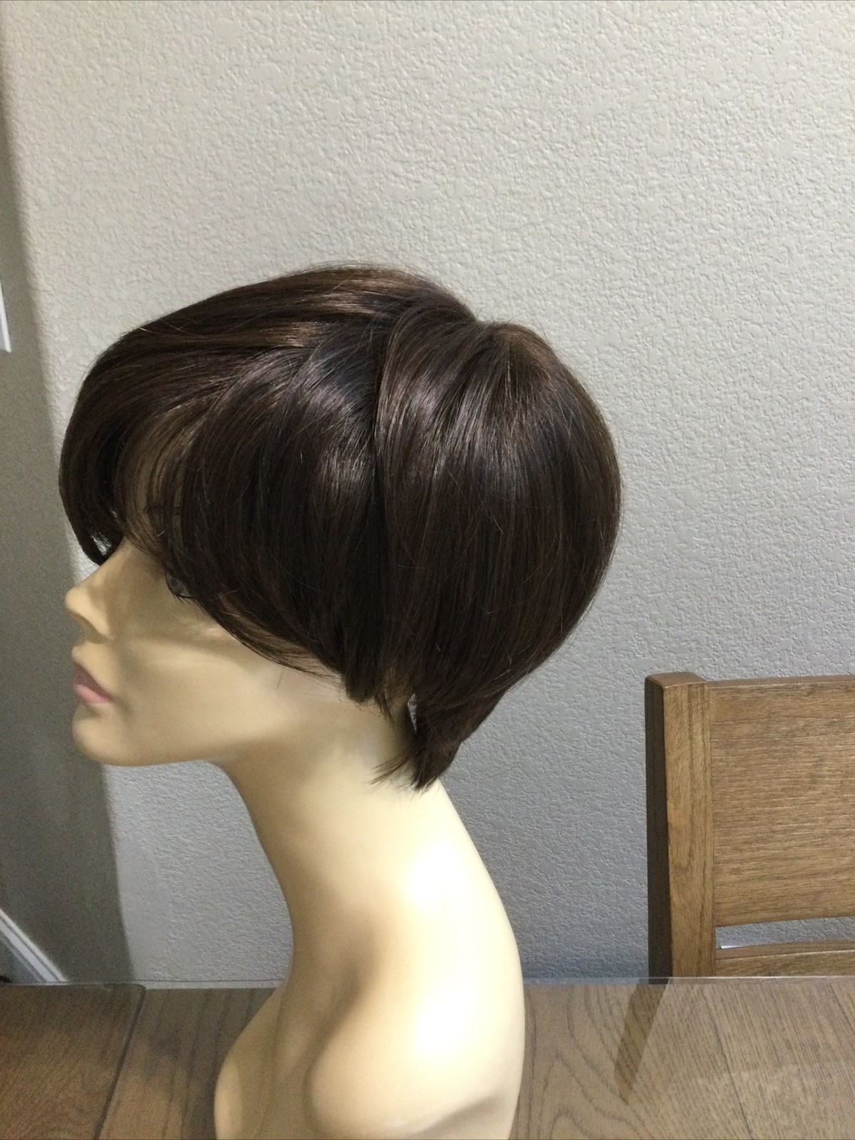 Hairdo ANGLED CUT HD Short Asymmetrical Pixie Wig R6/30H Chocolate Copper Brown