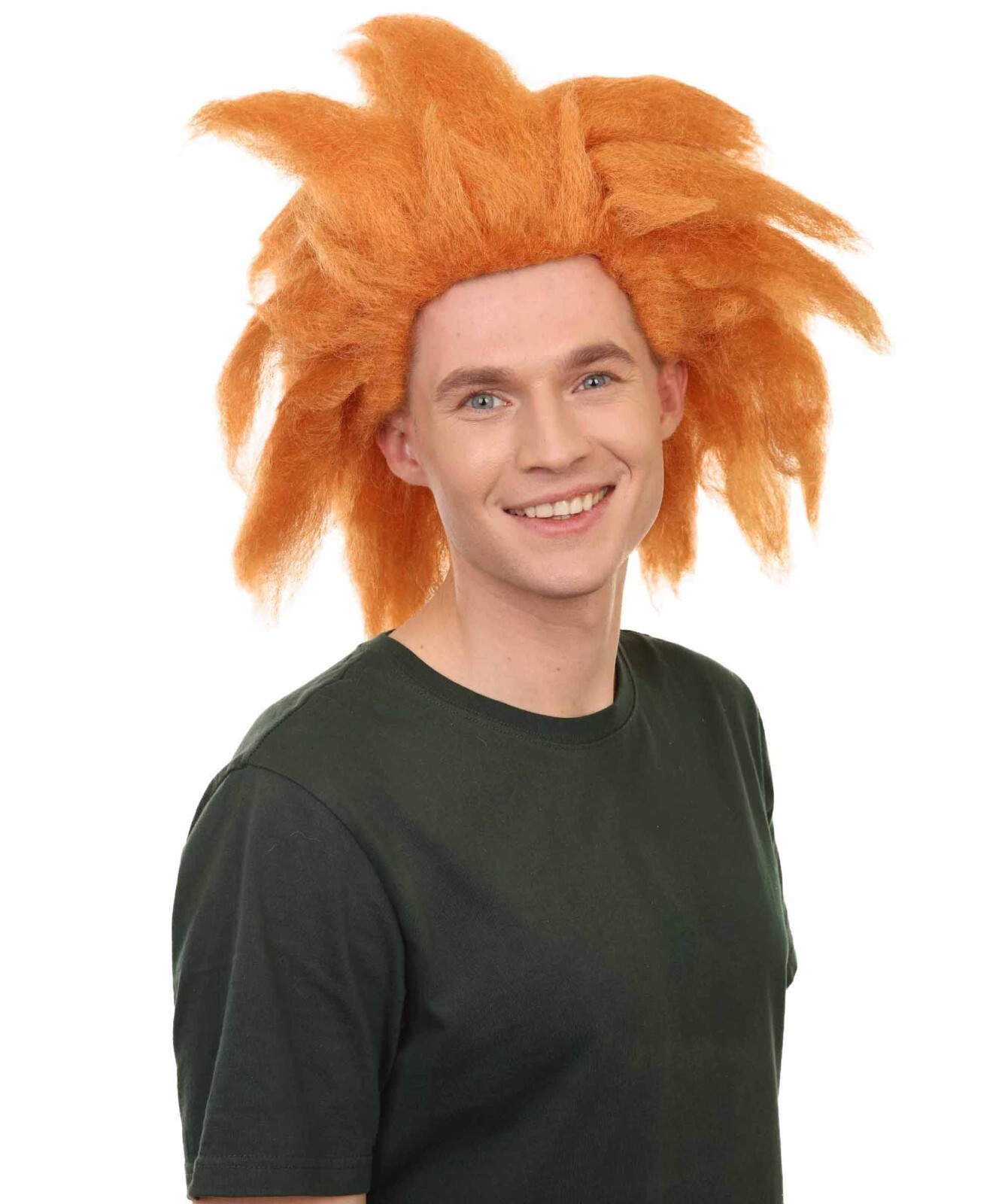 Adult Men’s 18″ Inch Long Halloween Cosplay Spiked Monster Fighter Wig, HM-1450A