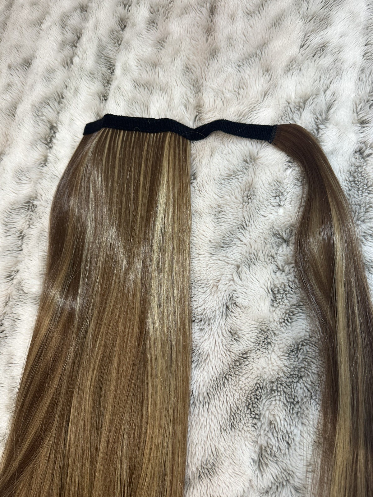Seikea ExtensionStraight Ponytail Hair Synthetic Used Good Condition Blonde Mix
