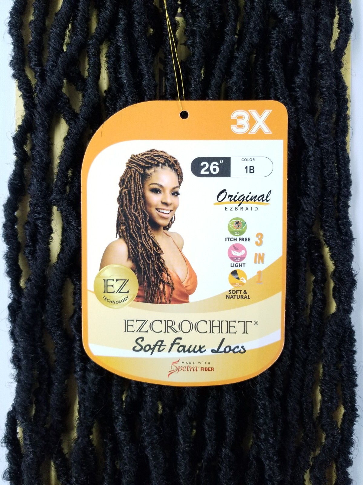 I&I Hair Innocence EZCROCHET 3X Faux Locs Crochet Braiding Hair Spectra 26″
