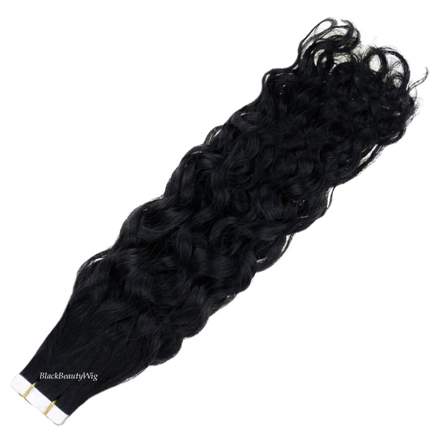 Deep Loose Curly Tape in Human Hair extension Skin Wef Tapes On Hair 100g 40Pcs