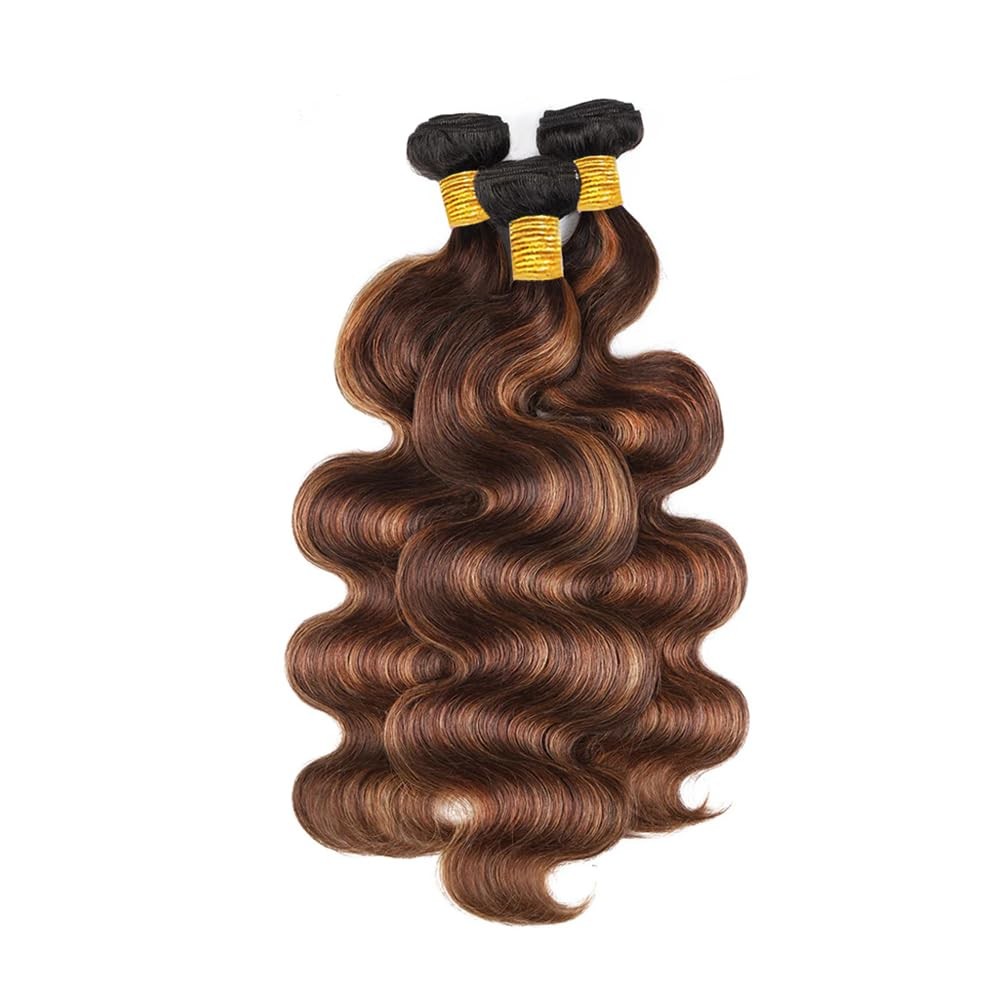 Freiuoke 28 30 32 Inch Color 30 Bundles P4/30 Body Wave Bundle Highlight Human