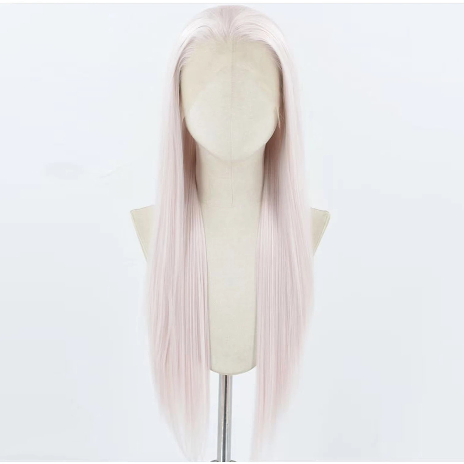 Pastel Pinl Long Silky Straight & Body Wave Synthetic Hair Daily Cosplay