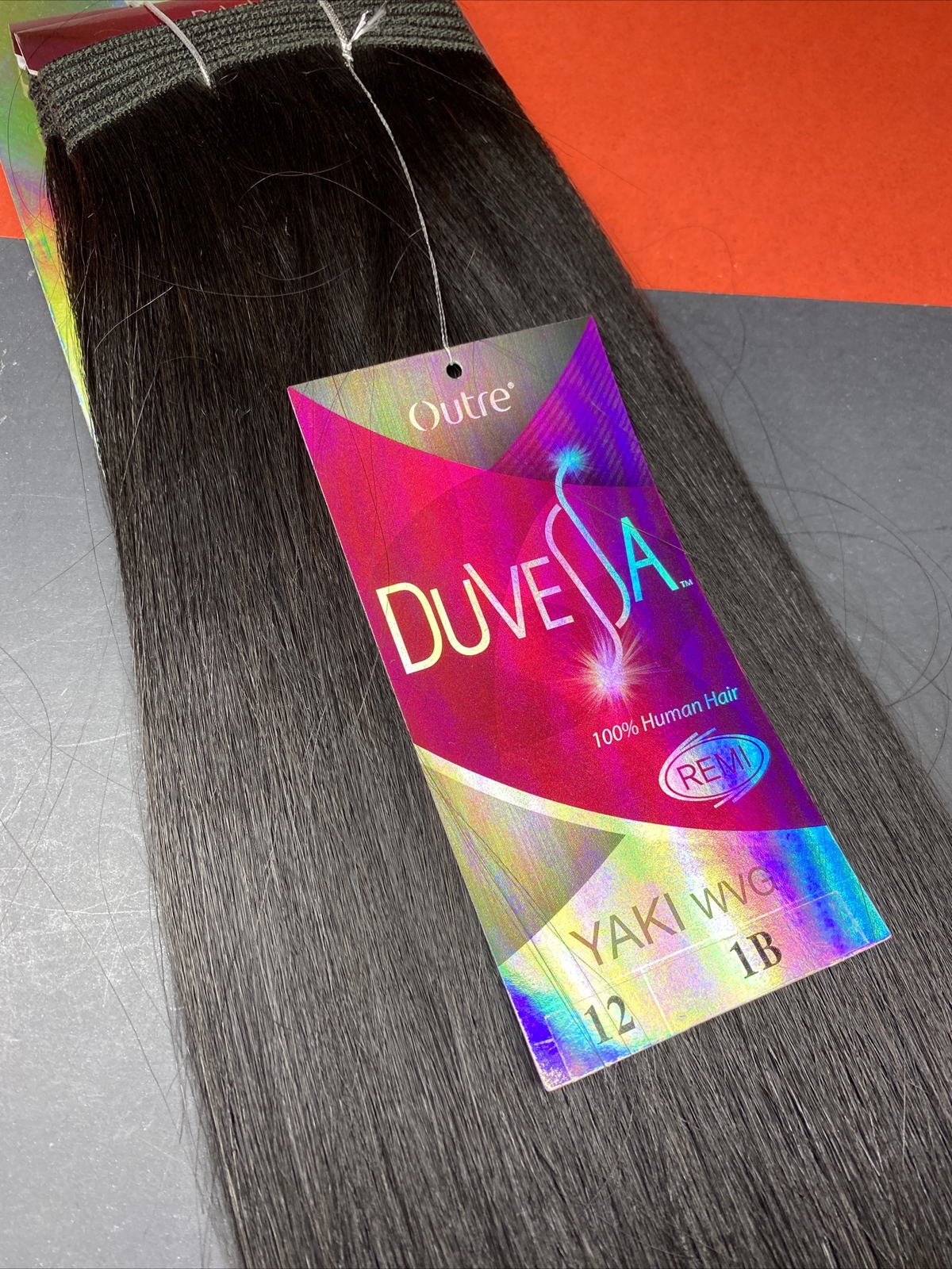 Outre 100% Human Hair DUVESSA REMI YAKI_WEAVING HAIR 12″_#1B