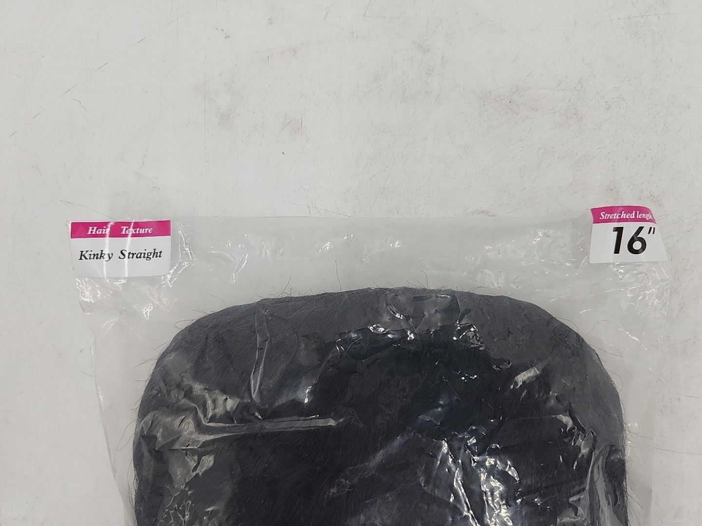 NEW OQ Hair Kinky Straight Invisi-Drawstring Glueless Wig – 16″
