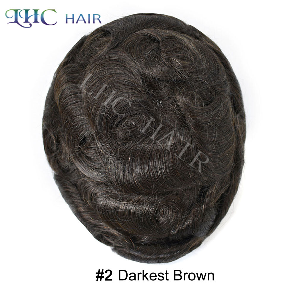 Lyrical Hair Full French Lace Men Toupee Natural Human Hair Piece System Wigs