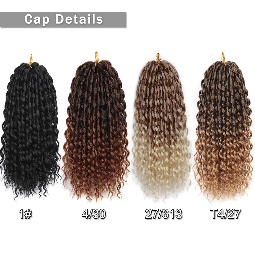 16Inch Freetress Ombre Synthetic Loose Deep Wave Twist Crochet Hair Extensions