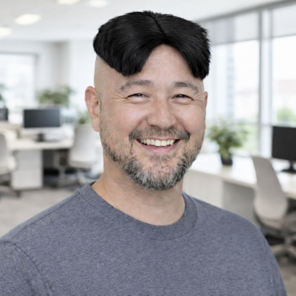 Black Toupee Wig | Novelty Toupee | Realistic Hairpiece Topper for Bald Spots &