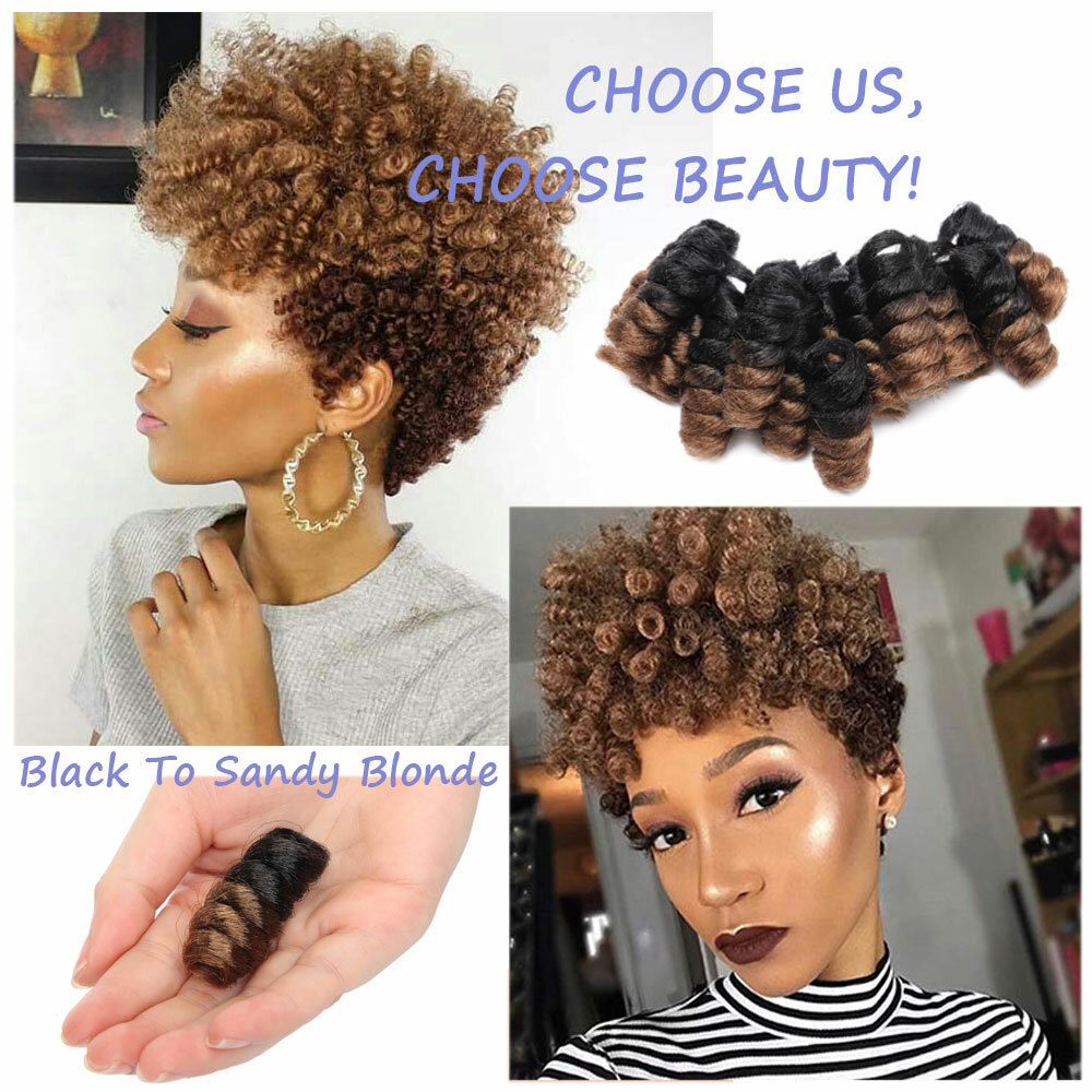 Jamaican Bounce Crochet Braiding Hair Extensions Toni Curls Spring Curly US Hot