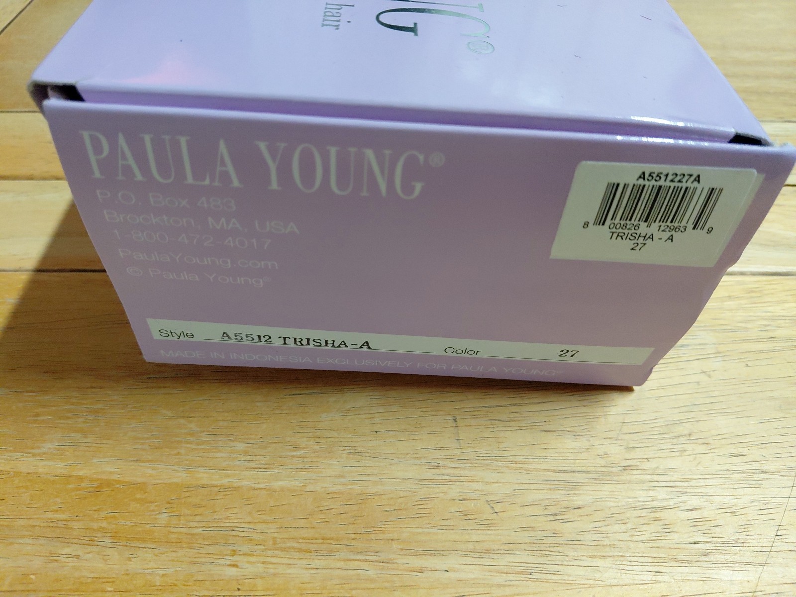 Paula Young Trisha A5512 Wig Color 27 Size A In Box